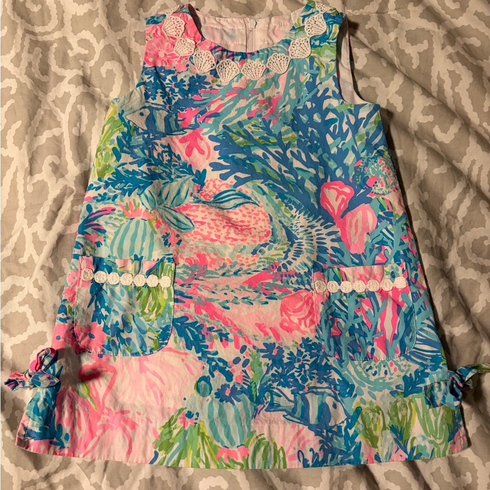 Lilly Pulitzer Kids Dress in Pink and Blue